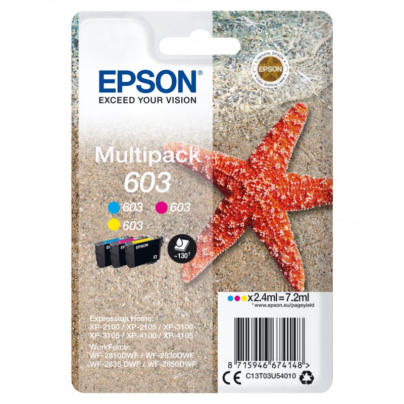 Epson - Multipack 3-colours 603 Ink - C13T03U54020 C13T03U54020