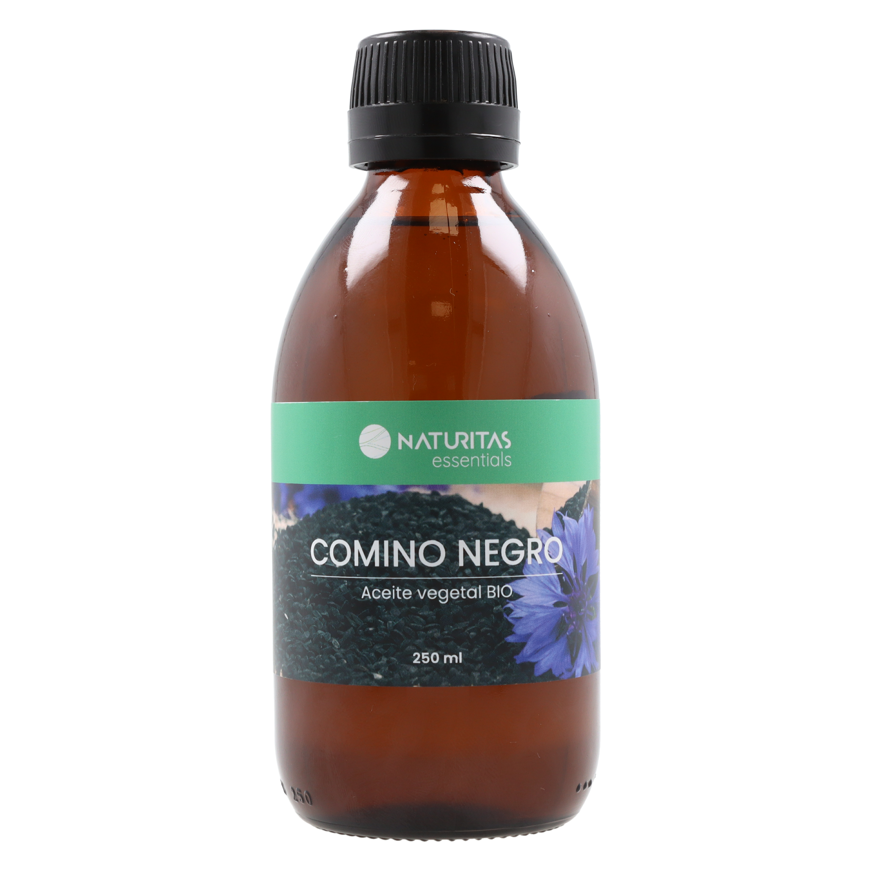 Aceite vegetal de comino negro Bio 250 ml de aceite Naturitas Essentials