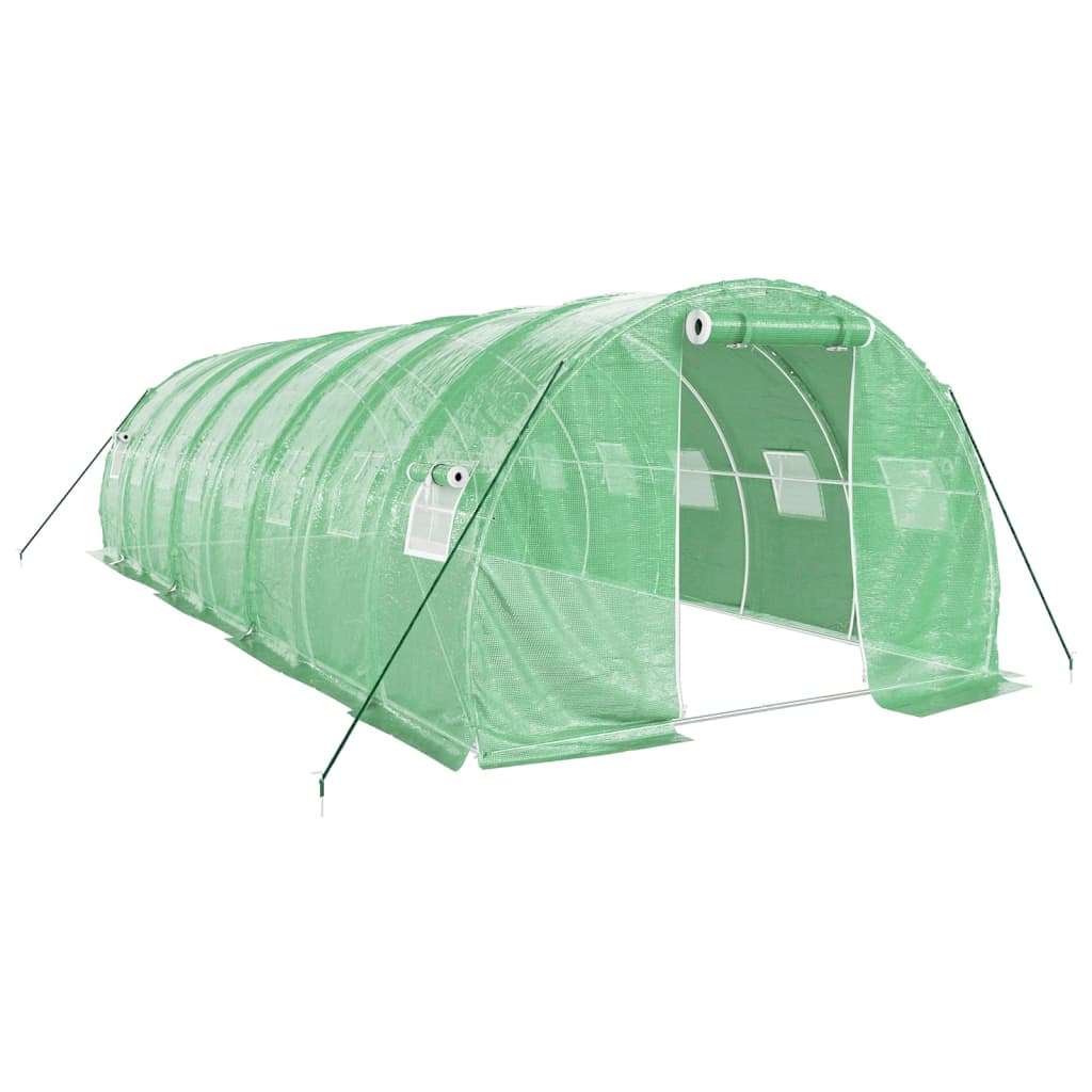 vidaXL Invernadero con estructura de acero verde Multitalles