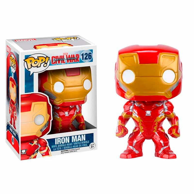 Funko Iron Man Civil War Tony Stark vengadores Avengers Funko Pop Marvel 126