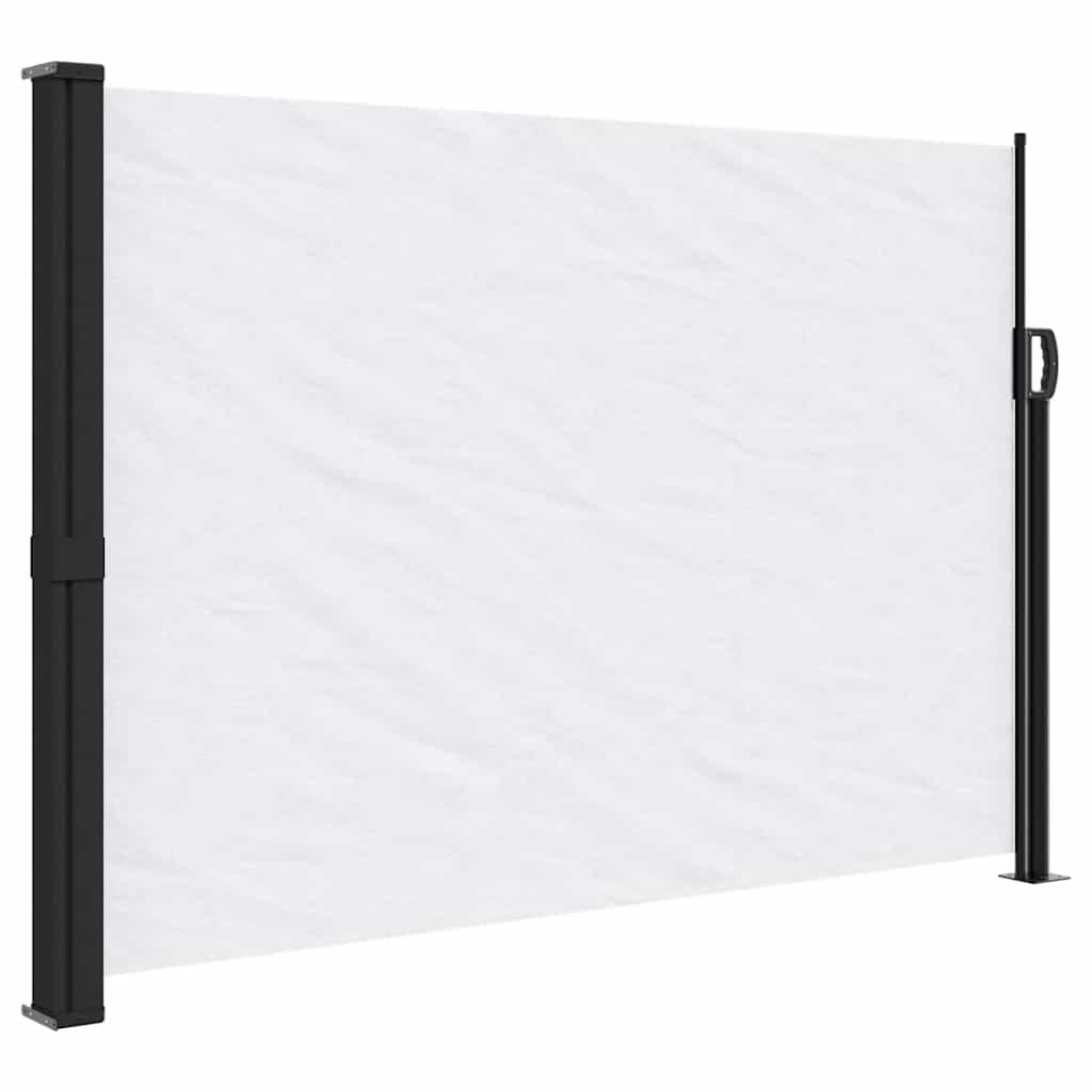 vidaXL Toldo lateral retráctil blanco 140x500 cm