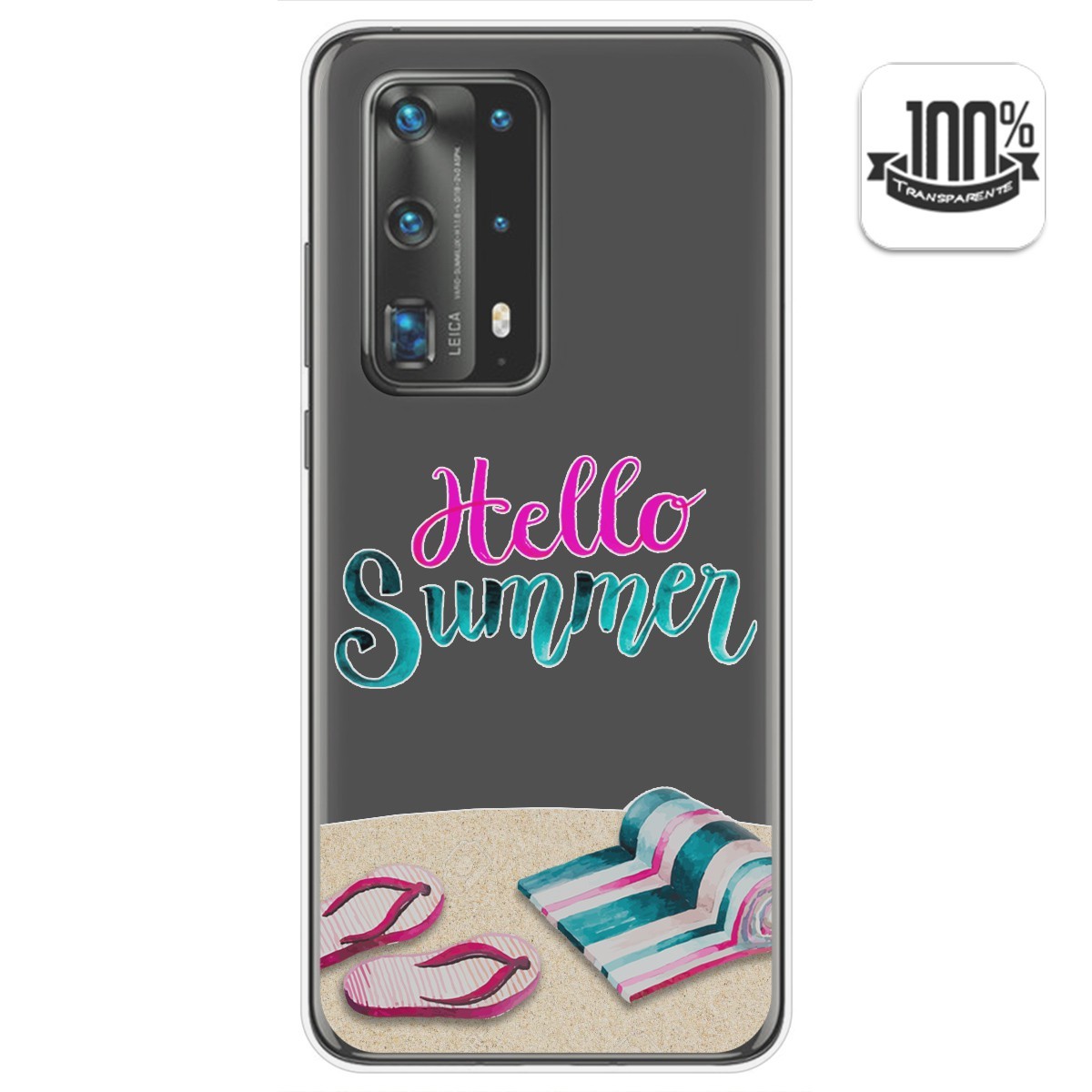 Tumundosmartphone Funda Gel Transparente para Huawei P40 Pro diseño Summer Dibujos