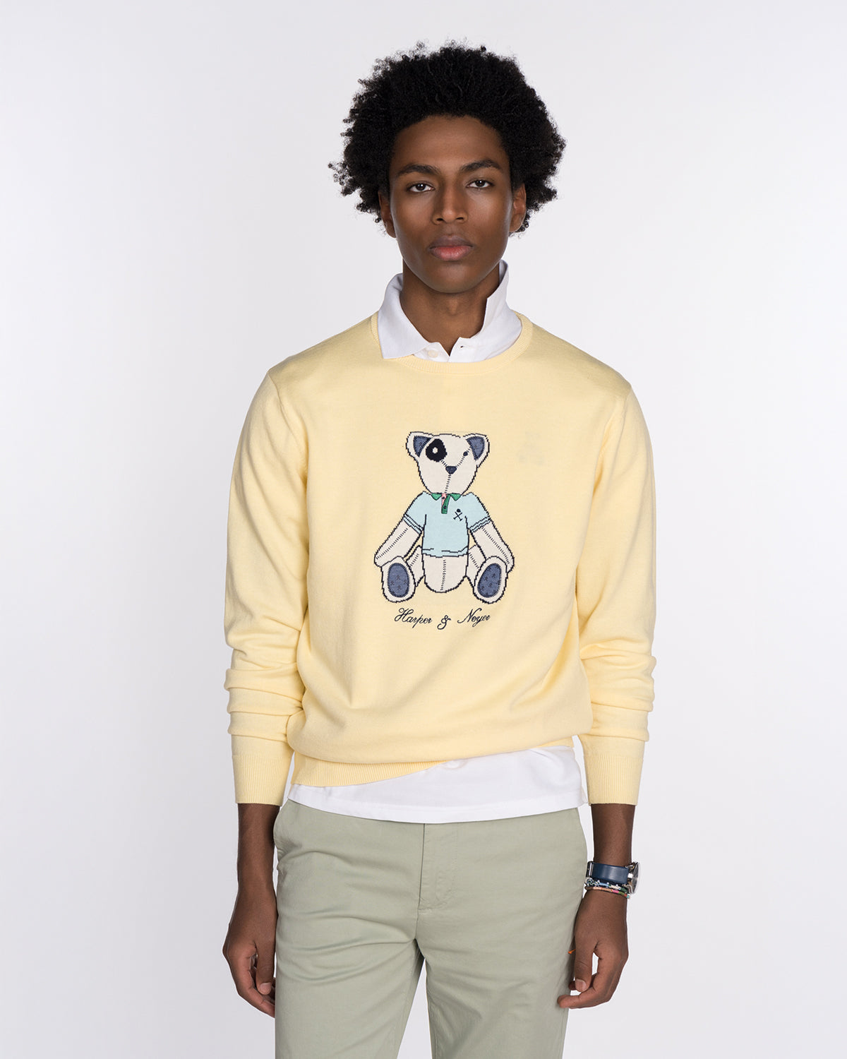 Harper & Neyer Jersey de Hombre de Algodón Teddy