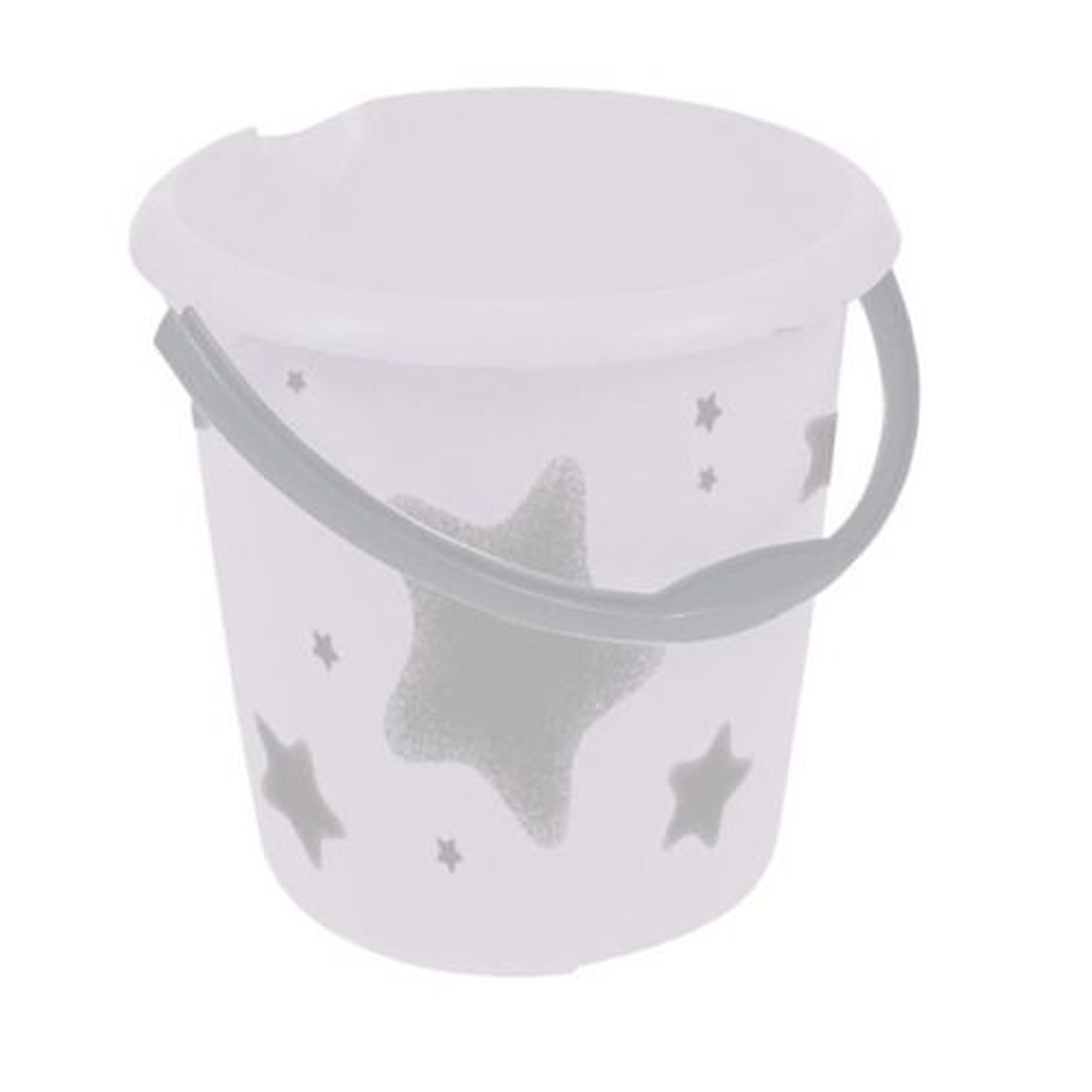 Ilvie Cubo de Decoración Ø30x28, Polipropileno, Cosmic White, 10 L