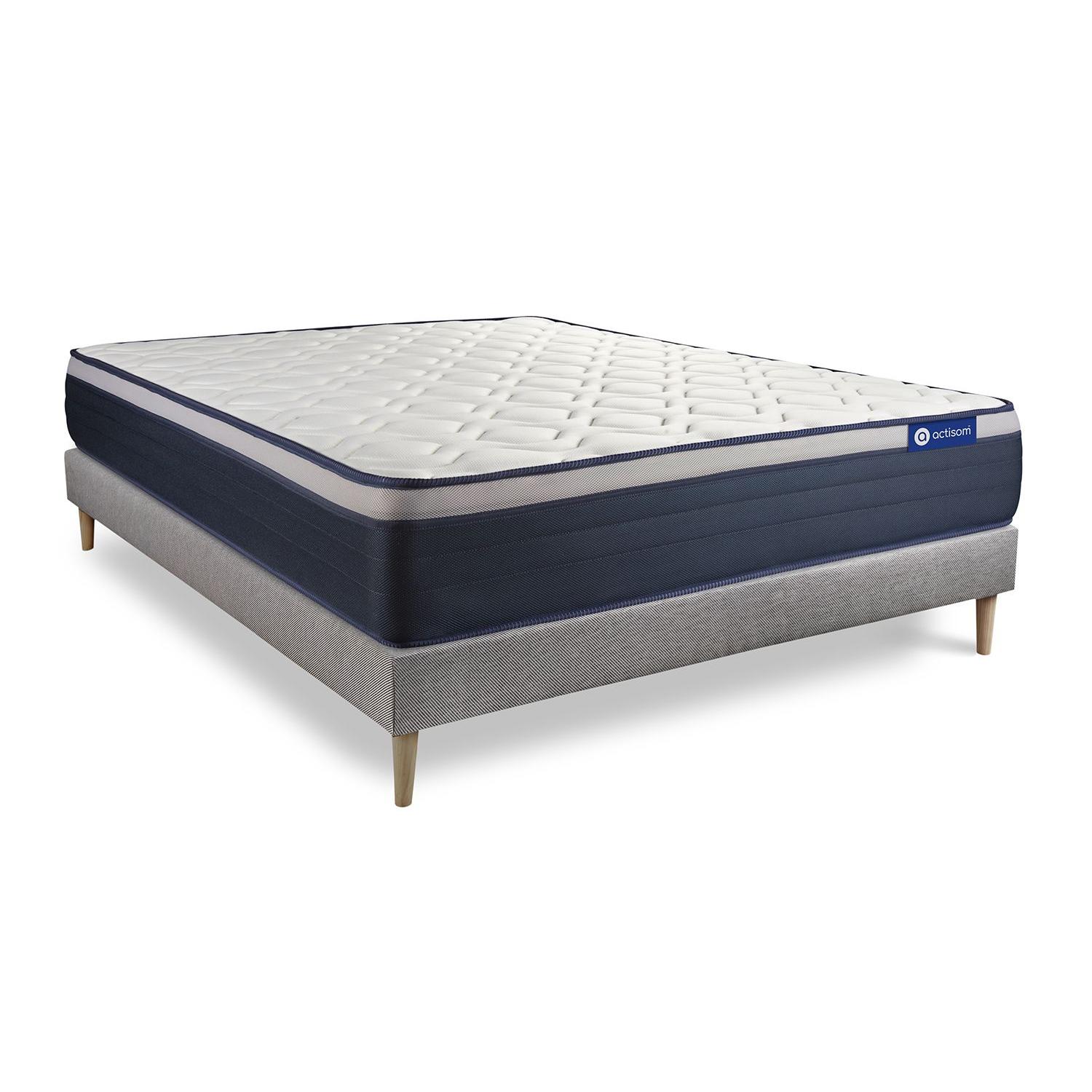 Pack colchón Actimemo max 180x210cm + Somier, espuma viscoelástica, 7 zonas de confort