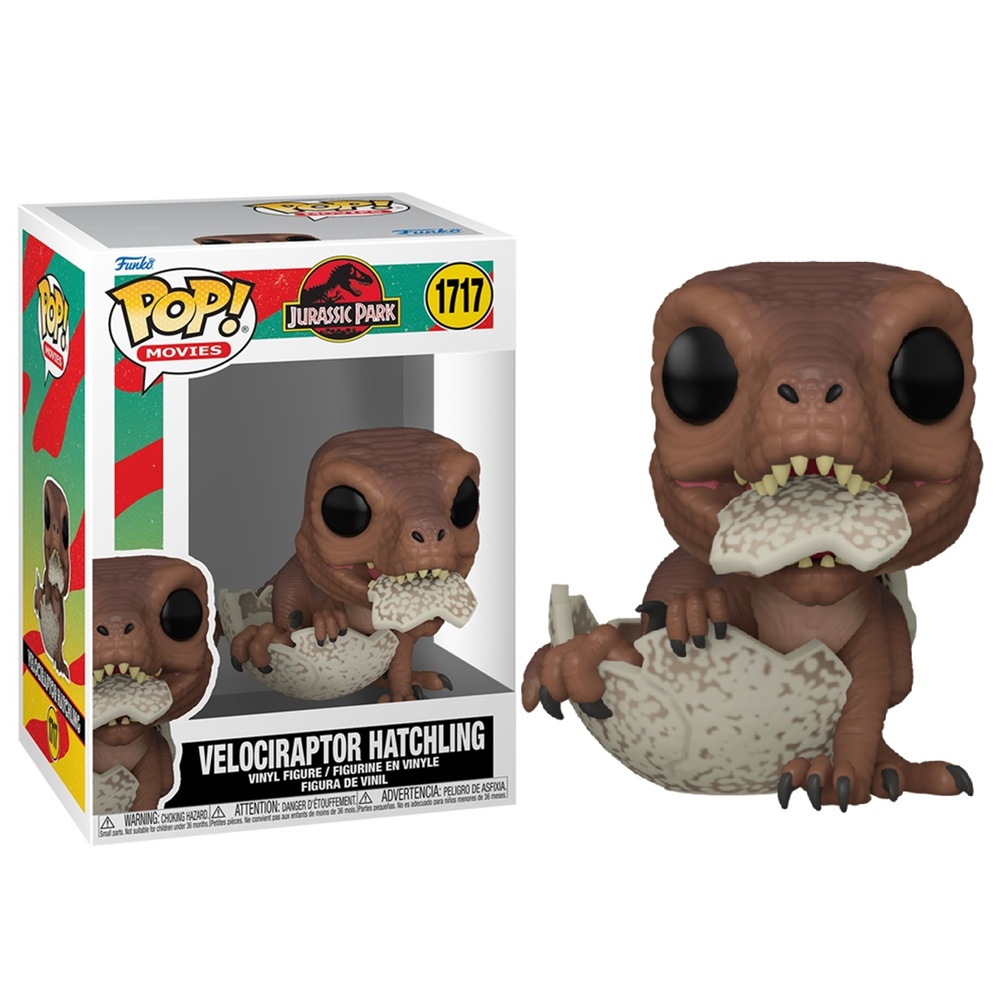 FUNKO POP! PARQUE JURÁSICO - VELOCIRAPTOR ECLOSIONANDO, 75987, Nº1717, TIENDA CON LICENCIA OFICIAL
