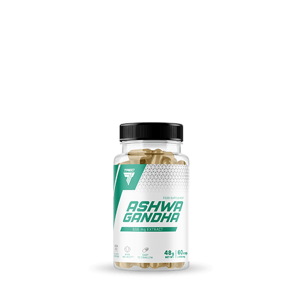 Trec Nutrition Ashwagandha Max 60 Cápsulas | Extracto de Raíz de Ashwagandha | Formato Cápsulas