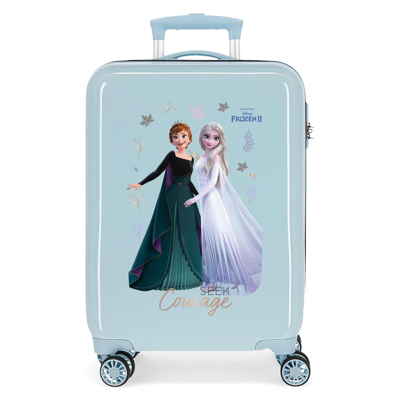 Disney Frozen Maleta De Cabina ABS Rígida Seek Courage Azul