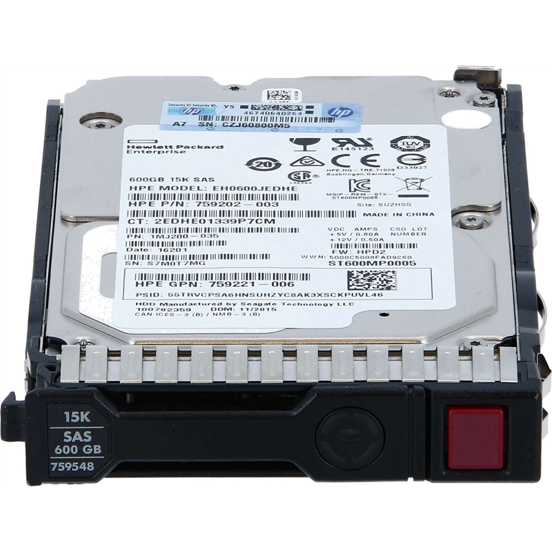 DISCO Duro Hp 600Gb Sas 2.5" 15000Rpm