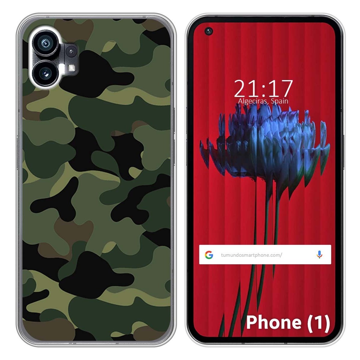 Funda Silicona para Nothing Phone 1 diseño Camuflaje Dibujos