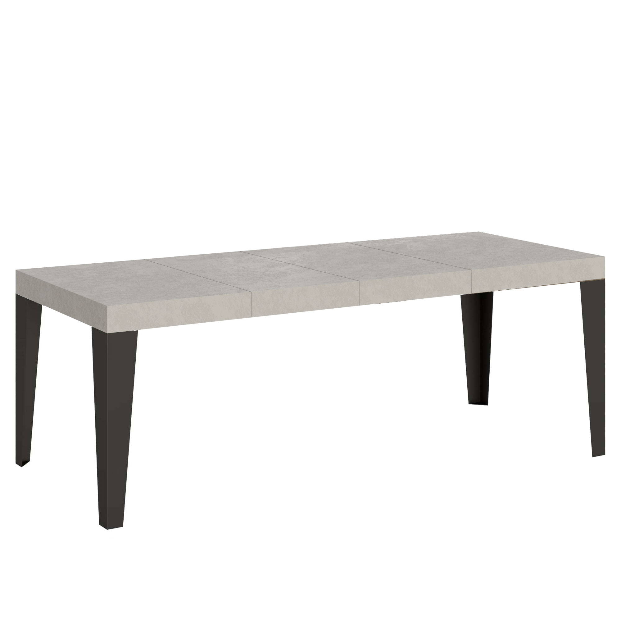 Mesa extensible 90/246x90 cm Flame Premium patas antracita cachemir - Itamoby