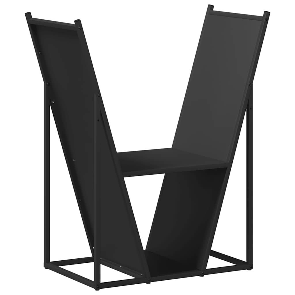vidaXL Leñero 69,5x35x81 cm Acero laminado en frío en color Blanco/Antracita/Negro y más