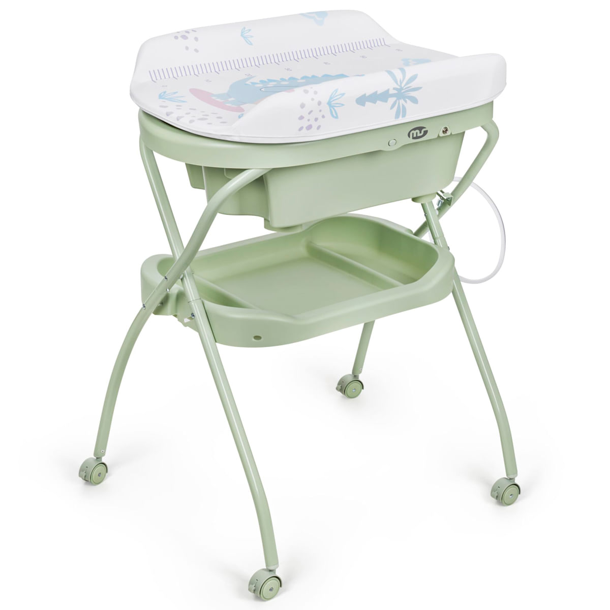 Bañera con cambiador Bubble Verde