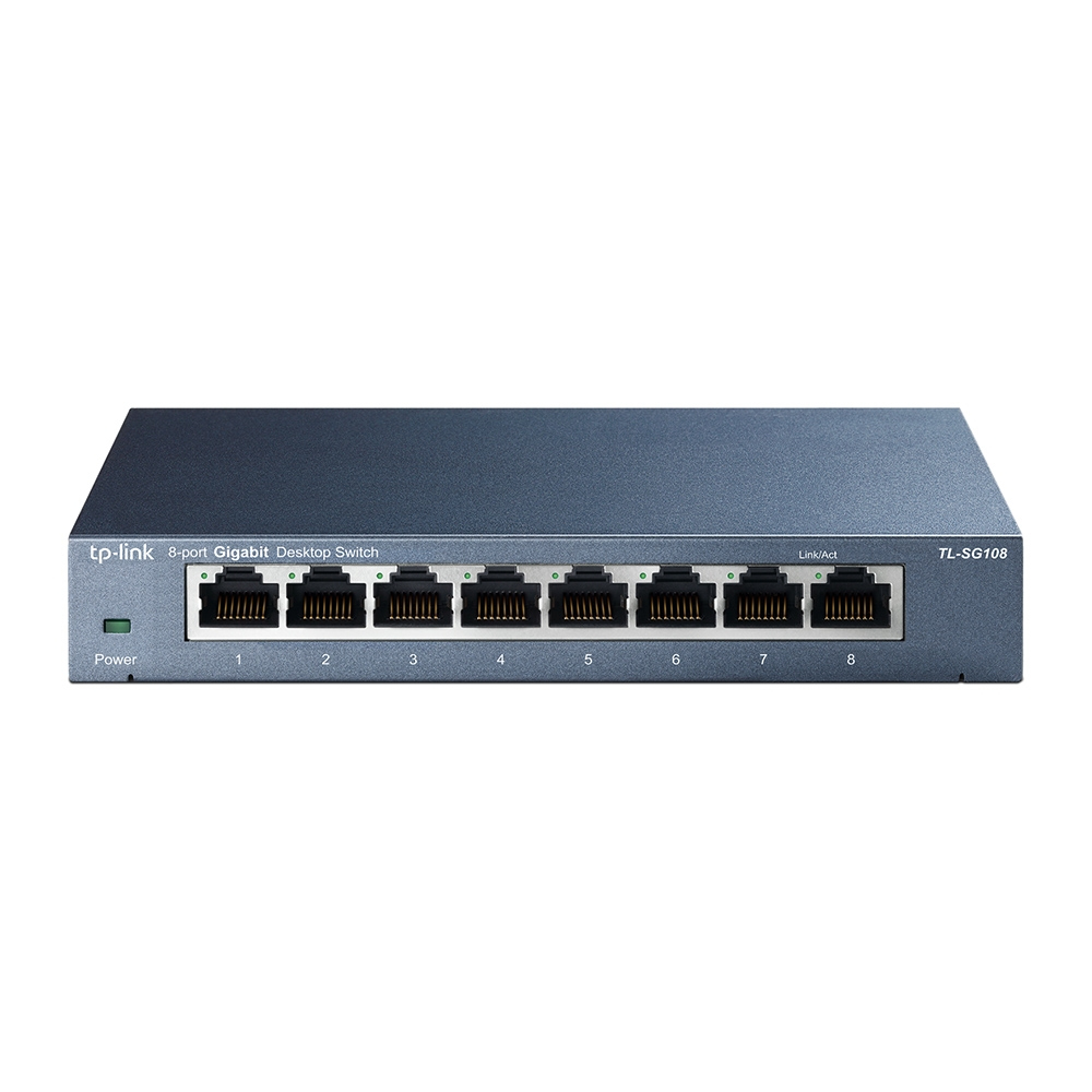 TP-LINK TL-SG108 V3.0 8 puertos RJ-45 Negro TL-SG108 V3