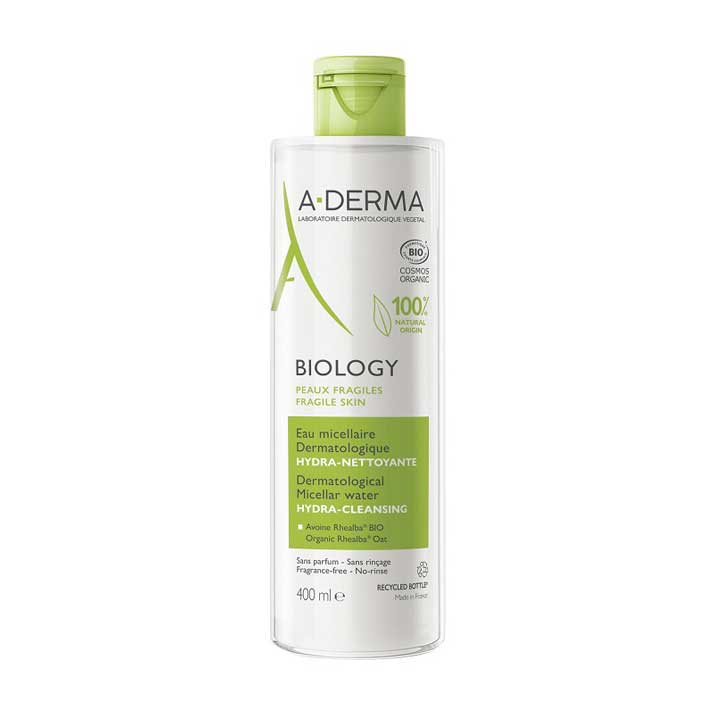 A-Derma Agua Micelar Dermatológica Hidralimpiadora 400 Ml - Limpieza Diaria