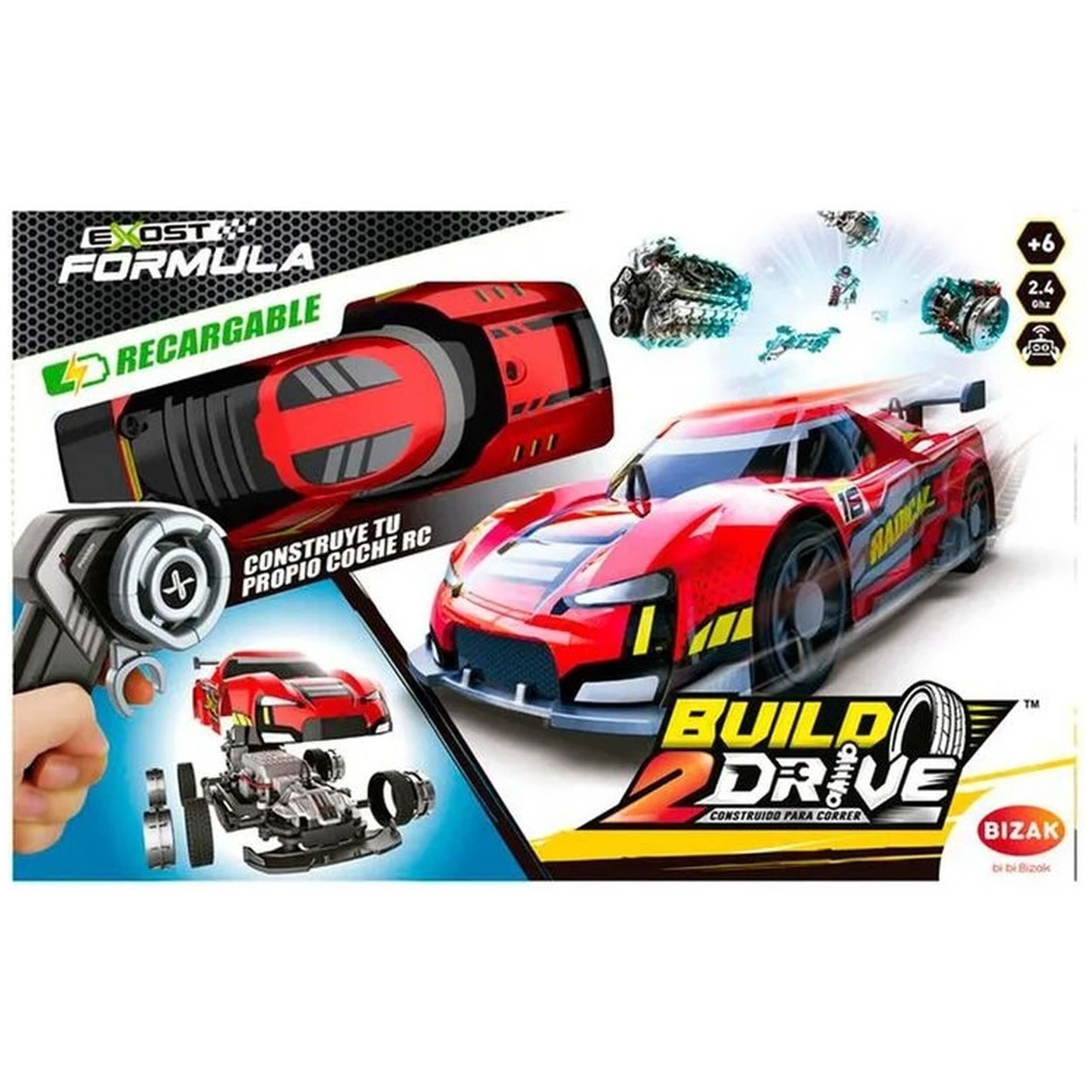 Coleccionable Para Niños De 6 + Años Bizak Exost Formula Construye Tu Propio Coche Rc (Recargable)Colores Surtidos
