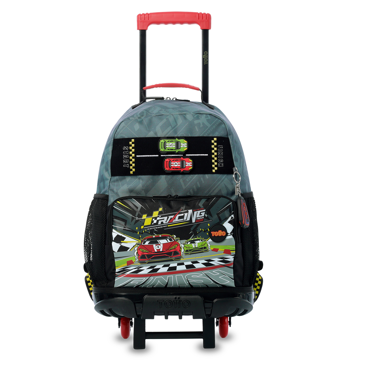 Totto Mochila infantil ruedas Grand Prix M Material: Poliéster 29.5 x 41.5 x 19 cm