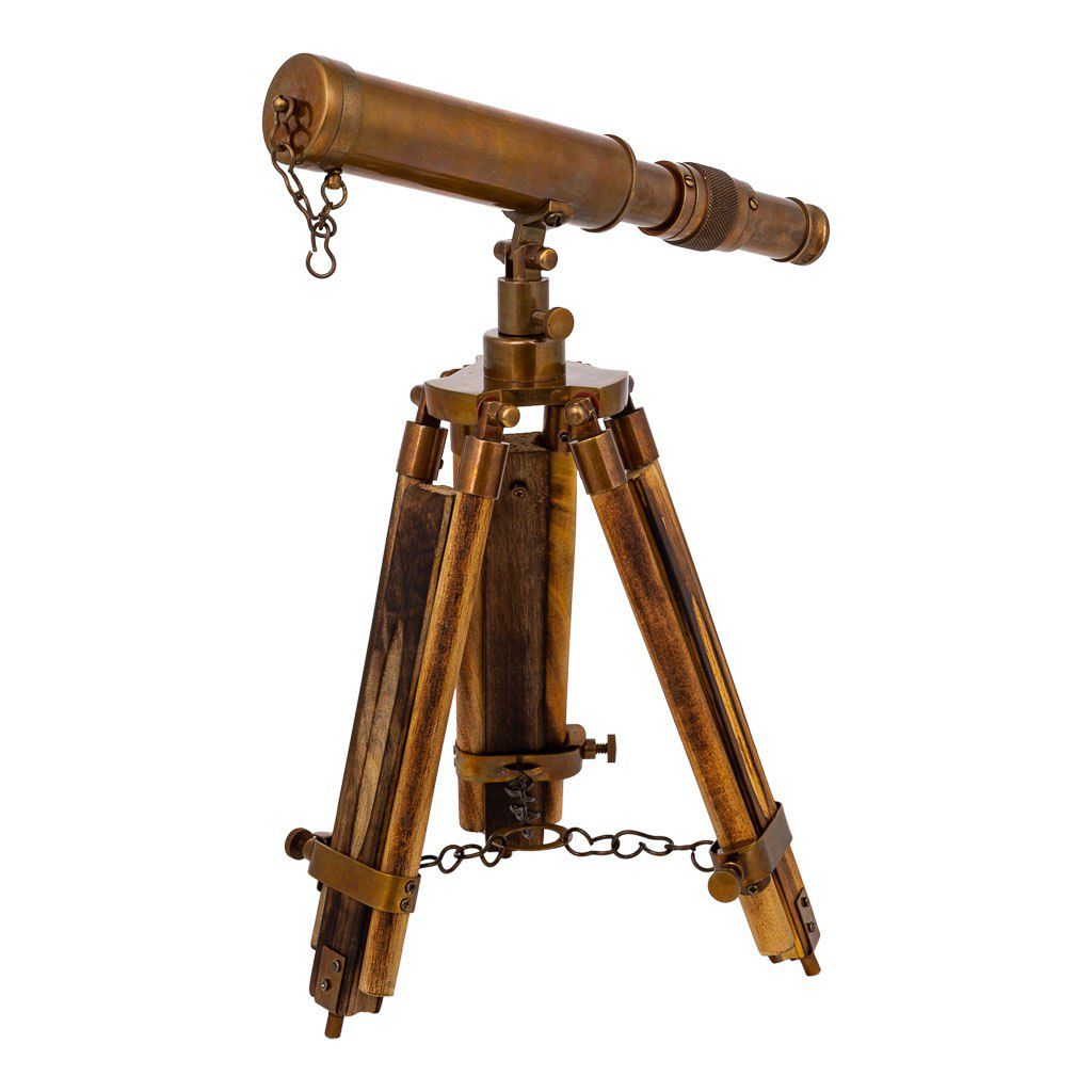 Telescopio Con Tripode De Madera Y Metal 2x4x25cm, El mejor complemento para tu hogar
