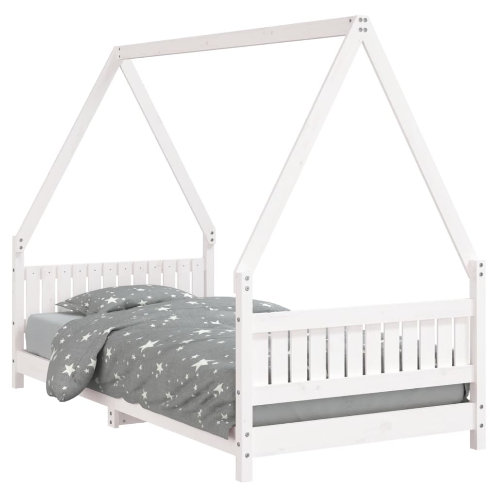 vidaXL Estructura de cama para niños madera de pino 90x190 cm