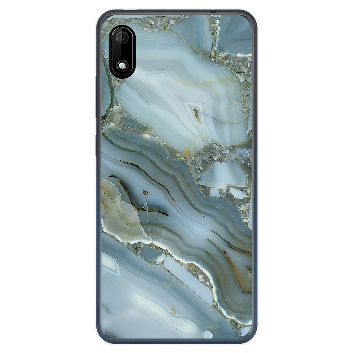 Tumundosmartphone Funda Gel Tpu para Wiko Y70 diseño Mármol 09 Dibujos