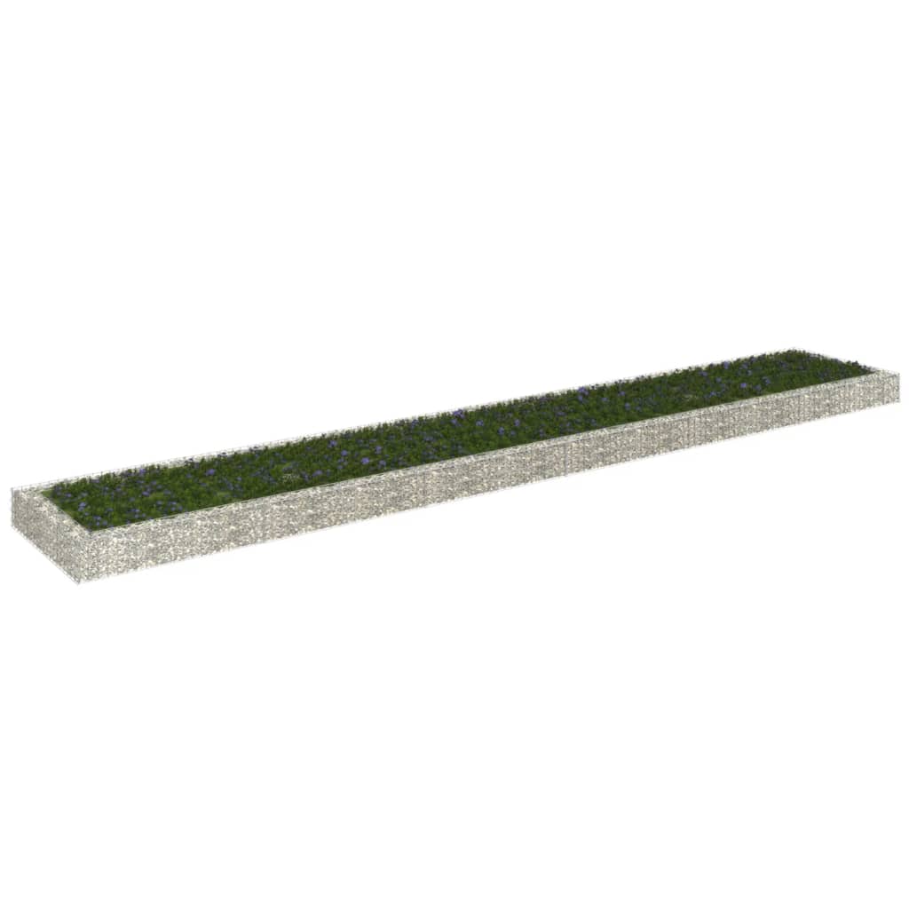 vidaXL Arriate de gaviones de acero Dimensiones 100 x 100 x 20 cm,  200 x 100 x 20 cm,  300 x 100 x 20 cm y mas