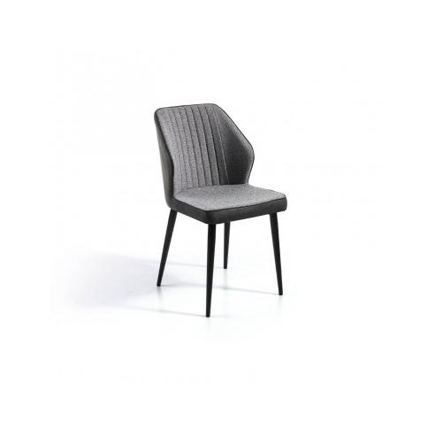 Momma Home - Sillas de Comedor Grises - Pack de 4 Unidades - Diseño Moderno y Vanguardista