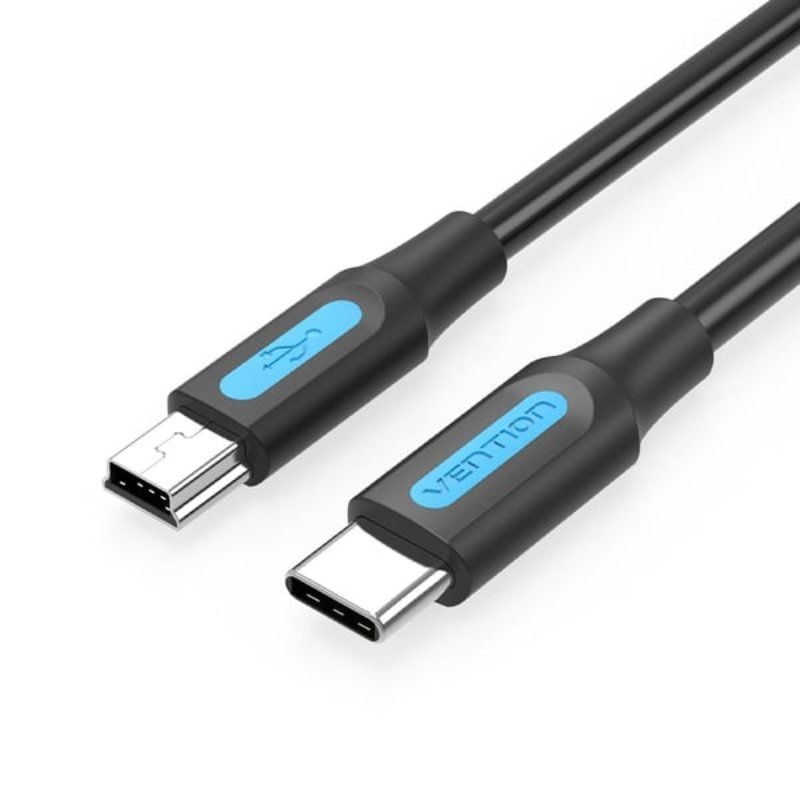Vention Cable USB 2.0 Tipo-C COWBF/ USB Tipo-C Macho - MiniUSB Macho/ 1m/ Negro