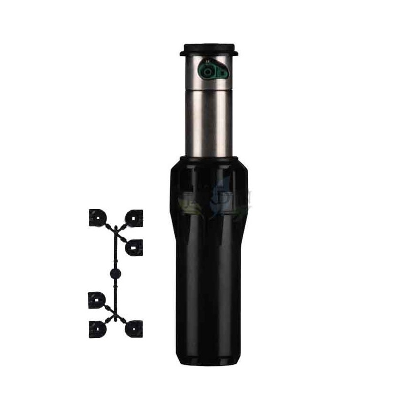 HUNTER Aspersor de riego Hunter I-25-04-SS-B, 1" | Aspersor de Jardin Emergente 11,9-21,6 m | Aspersor de cesped profesional inoxidable
