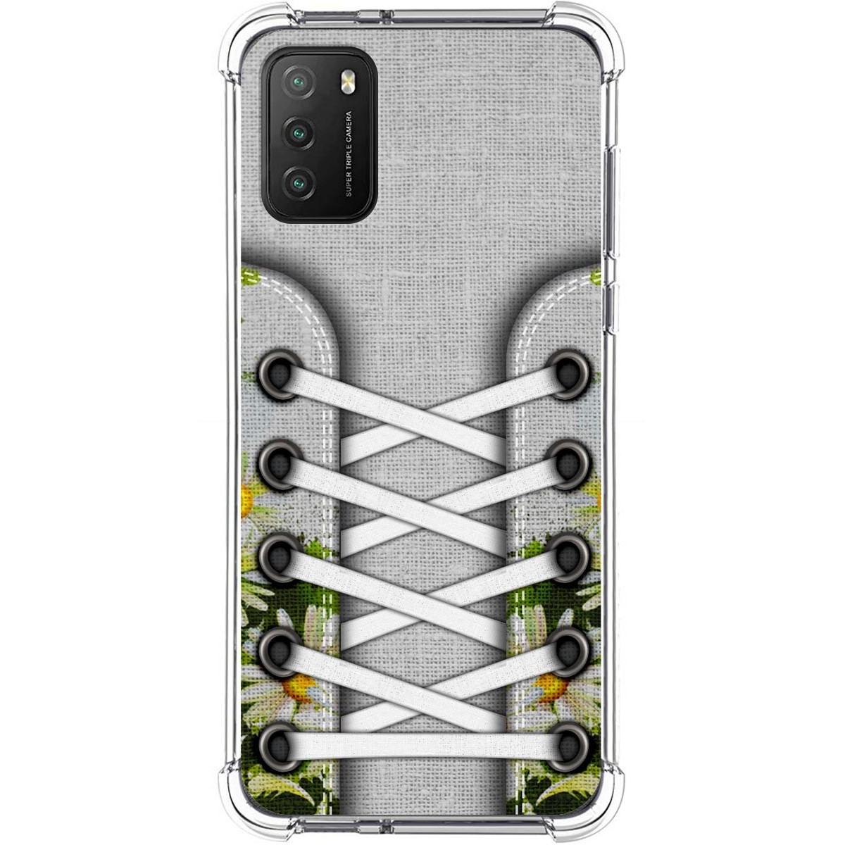 Tumundosmartphone Funda Silicona Antigolpes para Xiaomi POCO M3 / Redmi 9T diseño Zapatillas 08 Dibujos