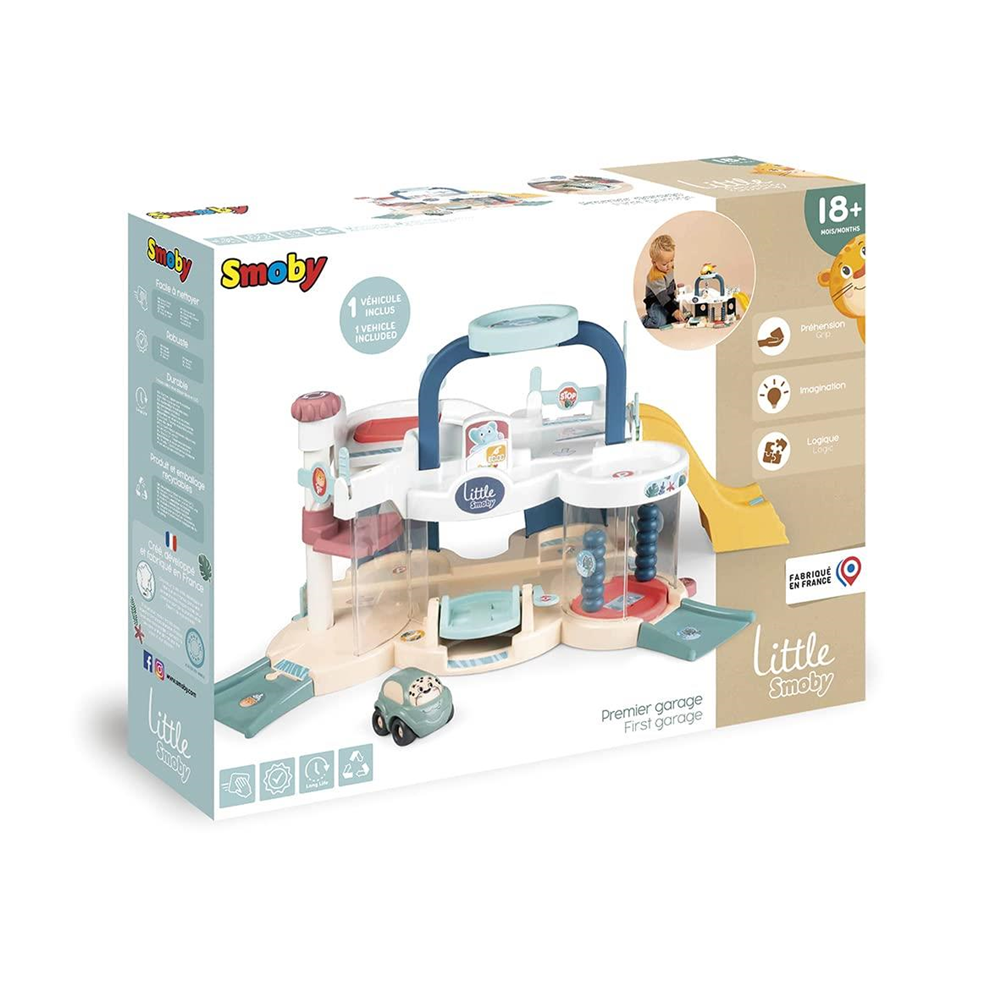 Garaje infantil con actividades 56x32x29cm (Smoby 7600140202)