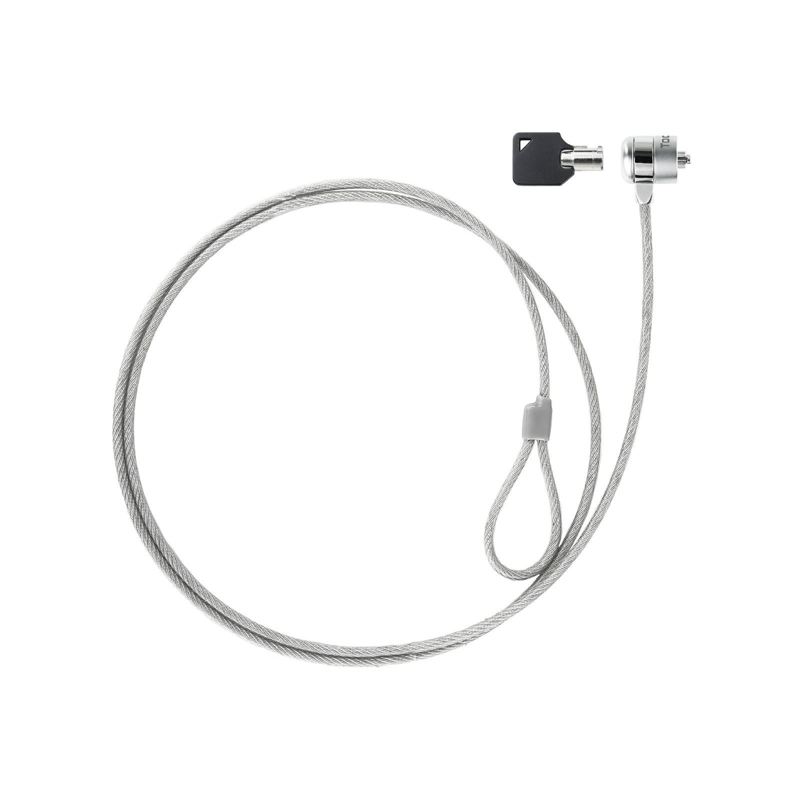 Tooq - Cable Seguridad Para Portatiles Con Llave - Universal 1.5m - Acero Galvanizado