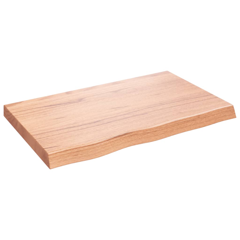 Vidaxl Estante Pared Madera Roble Tratada 80x50x(2-6) Cm Natural
