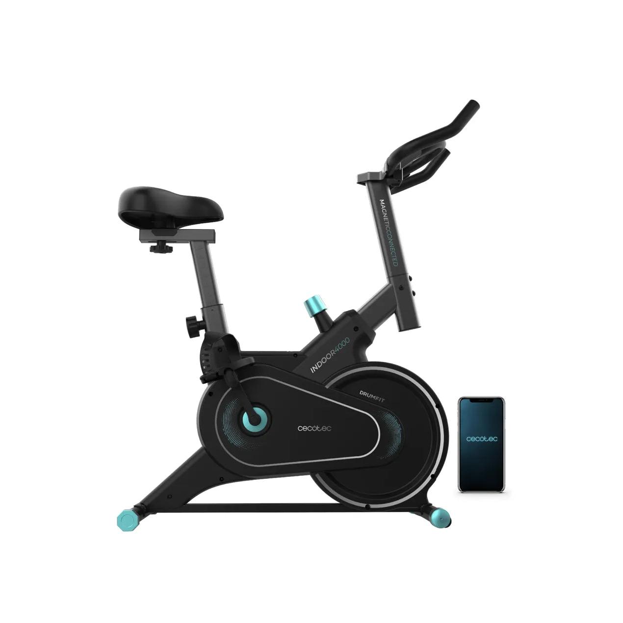 CECOTEC 07211 Bicicleta Indoor Drumfit 4000: Entrenamiento Personalizado con Resistencia Magnética