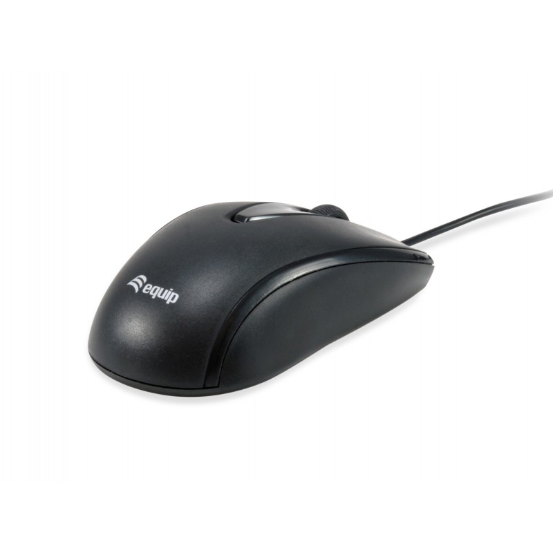 Equip - 245116 ratón Oficina Ambidextro USB Tipo C Óptico 1200 DPI 245116