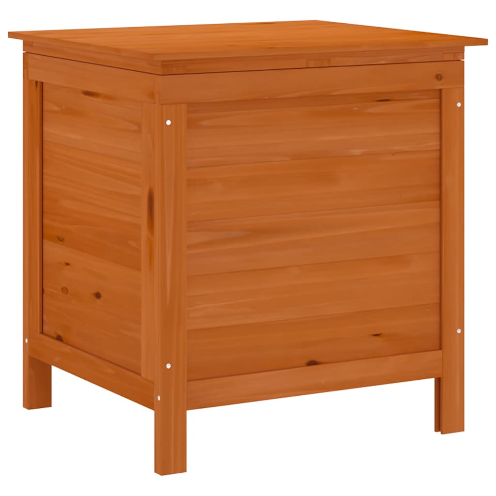 vidaXL Arcón de jardín madera maciza abeto marrón 50x49x56,5 cm
