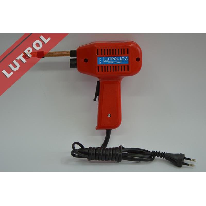 Lutpol transformer soldering iron LT-A 75W 230V with 3-year warranty, ideal for welding equipment, compact and efficient for various tasks.