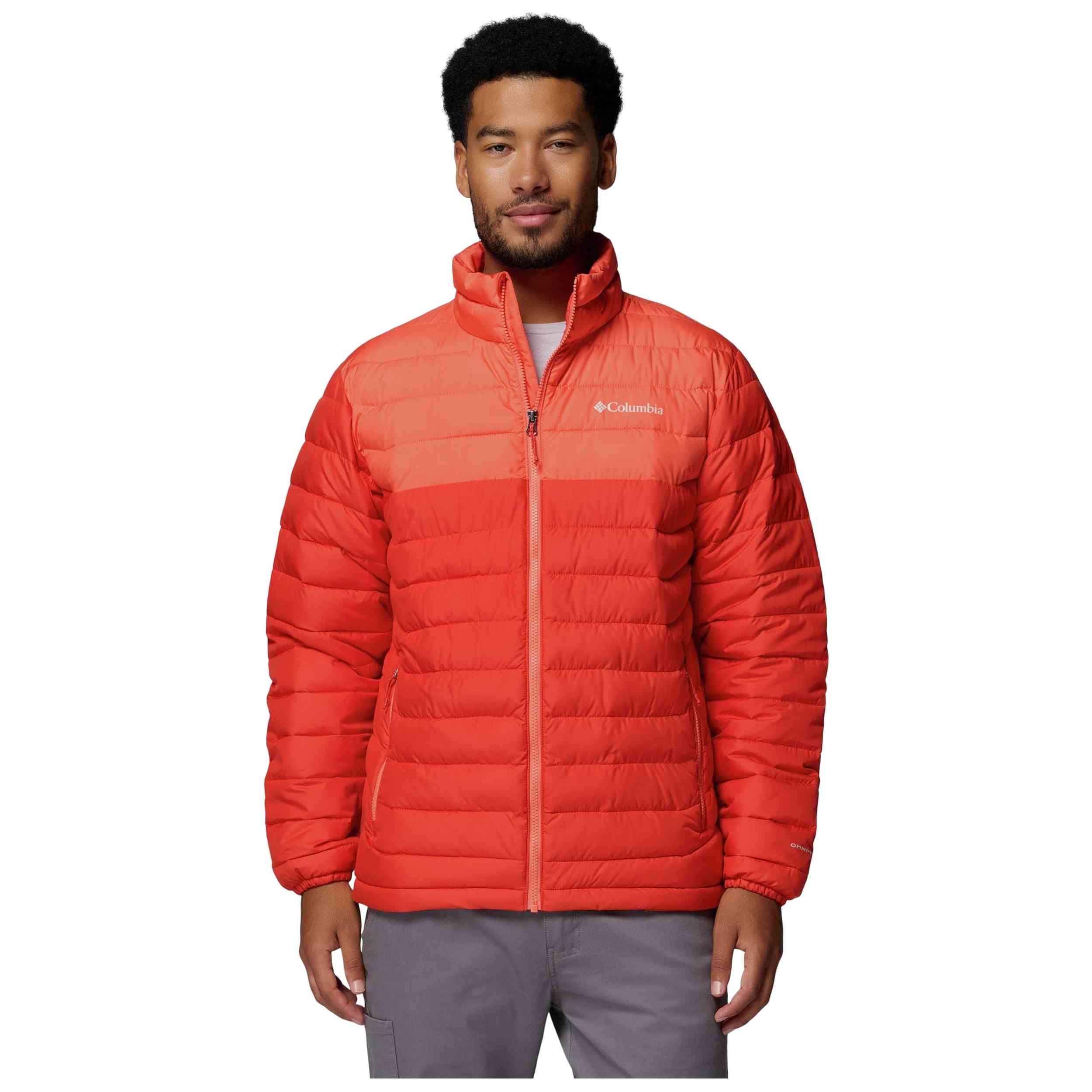 Chaqueta Columbia modelo Chaqueta Columbia Powder Lite II naranja intenso para Hombre en color Rojo