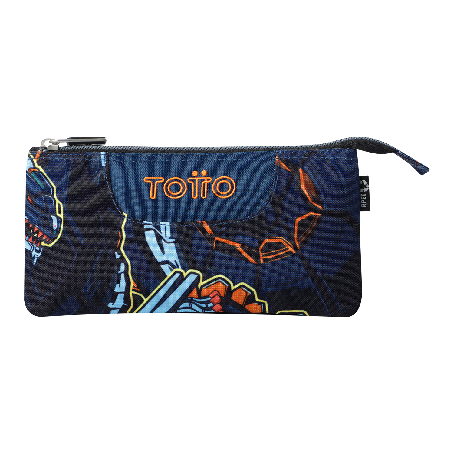 Totto Estuche escolar Tablero Material: Poliéster reciclado 22 x 11 x 3.5 cm