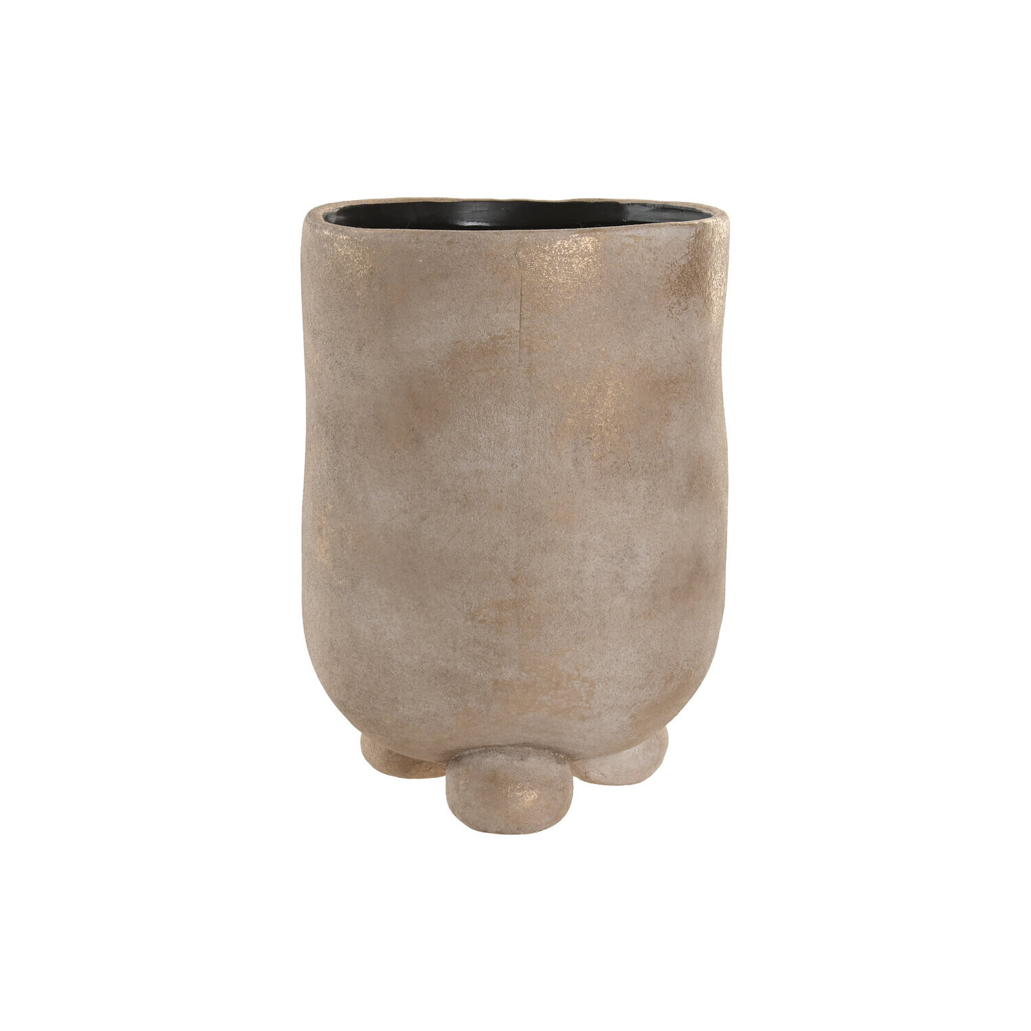 Macetero ceramica 24x24x35 marron claro , El mejor complemento para tu hogar.