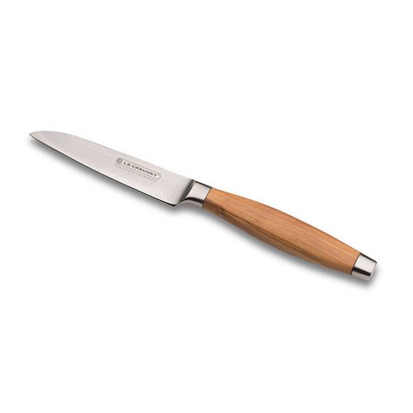 Juego de Cuchillos de Cocina Le Creuset en Acero Damasco 64 Capas con Núcleo VG-10 y Mango de Madera de Olivo – Ideal para Regalo