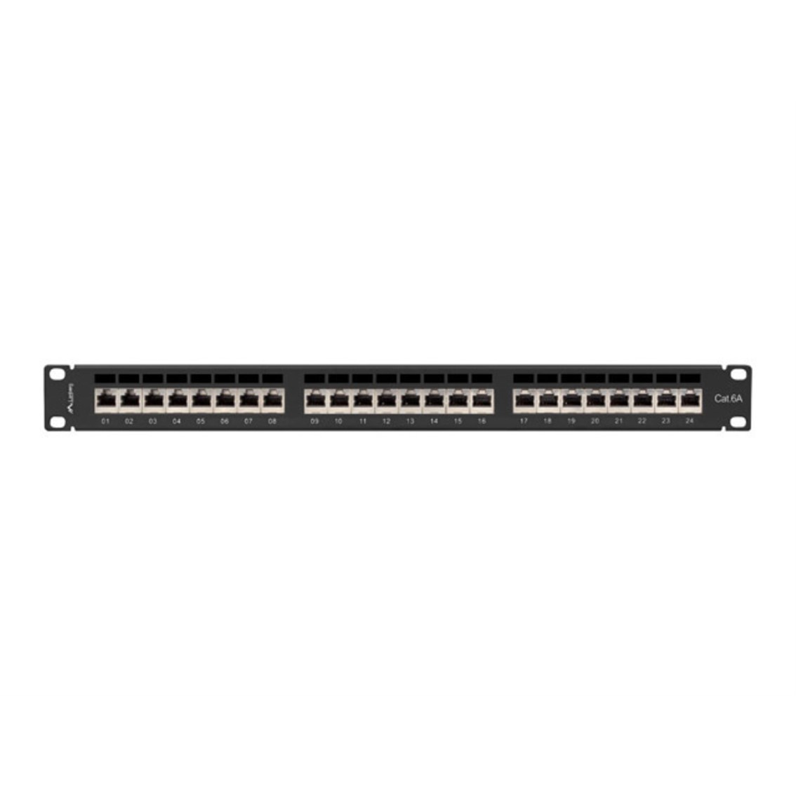 Patch panel lanberg 24 puertos 1u cat.6a ftp 19 pulgadas negro