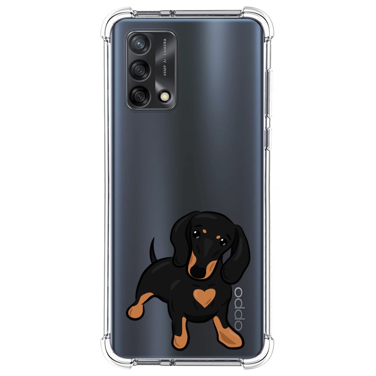 Funda Silicona Antigolpes para Oppo A74 4G diseño Perros 04 Dibujos