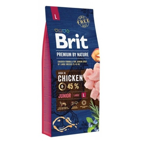 Brit - Brit Premium Junior Raza Mediana Pollo 15 Kg