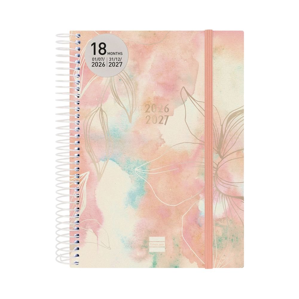 FINOCAM AGENDA ANUAL ESPIRAL 18 MESES E10 2DP 26-27 PRETTY AGENDA ENCUADERNADA 18 MESES