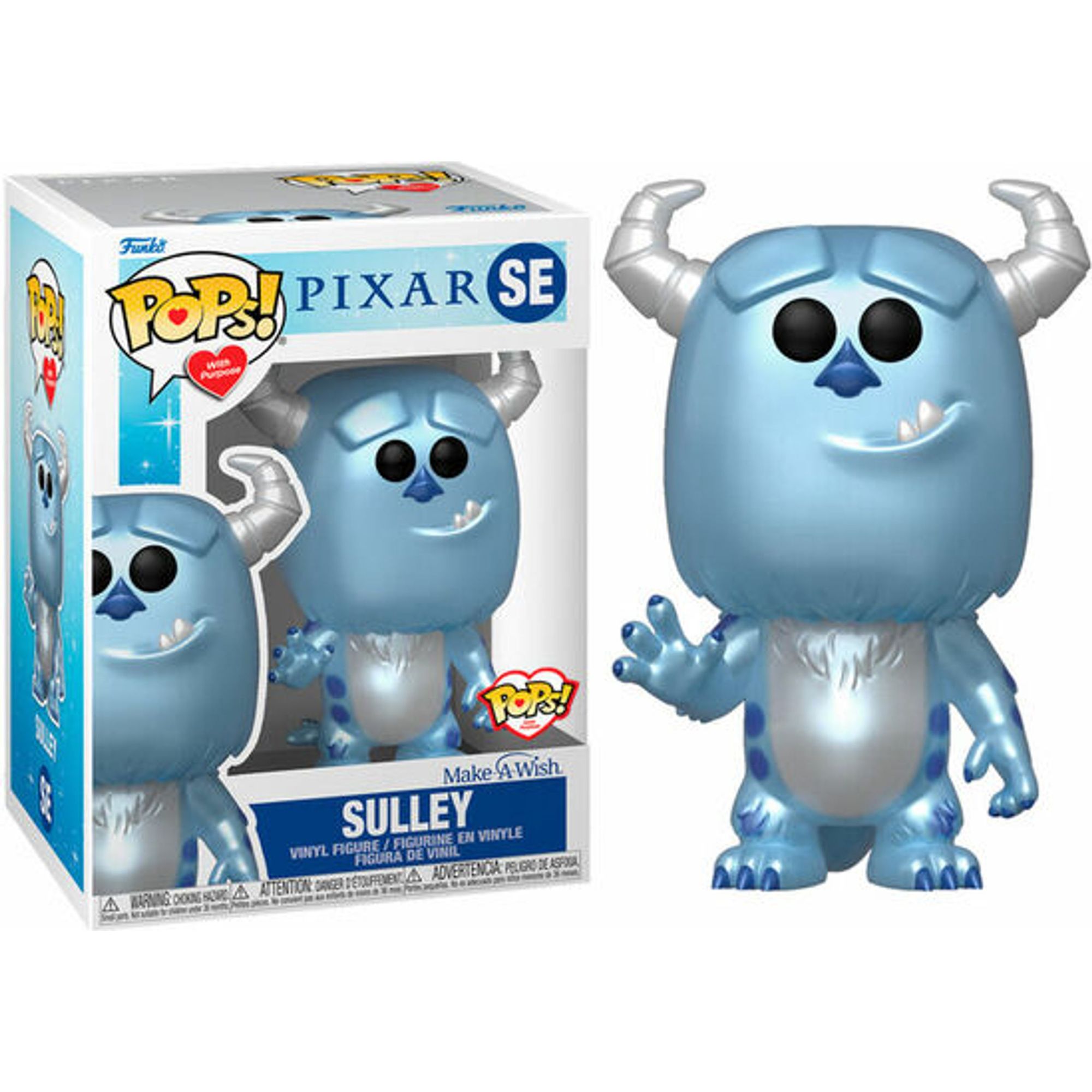 Funko - Figura Pop Disney Make A Wish Sulley Metallic - Funko Pop Coleccionable De Edición Limitada - Funko Pop Diseño Detallado Y Realista - Funko Pop Ideal Para Regalo - Funko Pop Gran Variedad De Personajes
