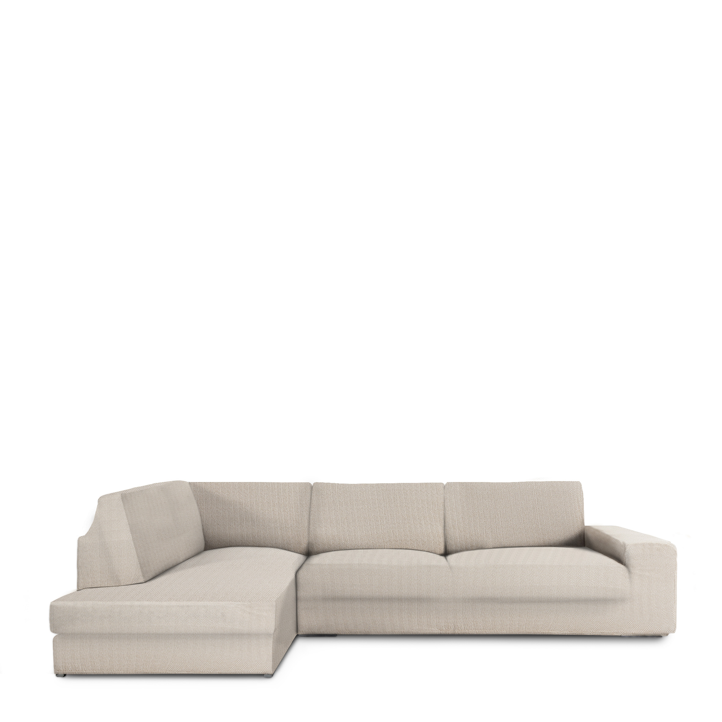 Fundas de sofa chaise longue con respaldo premium jaz izquierda (Mirando de frente) c/11, Tamaño izquierda, 170x310x110cm, Fábricada en España