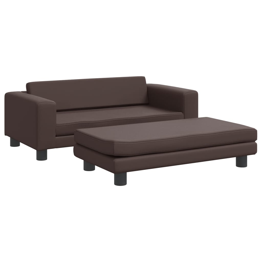 vidaXL Cama de perros con extensión cuero sintético 100x50x30 cm Color Crema,  Gris,  Marrón y mas