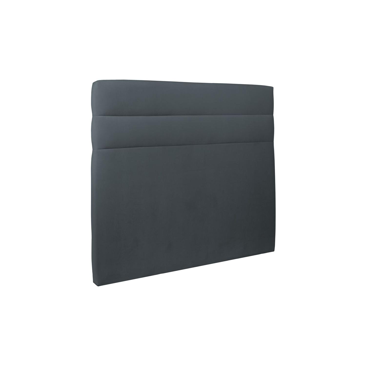 Cabecero 200 cm Lines - Tela Terciopelo Gris Antracita