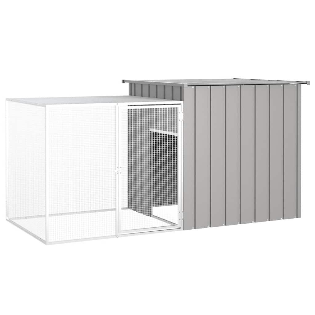 vidaXL Jaula de conejos acero galvanizado  200x91x100 cm