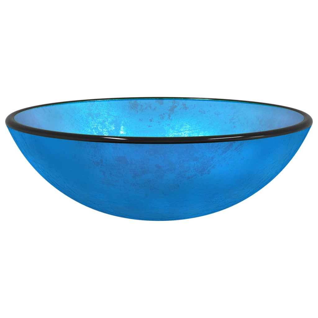 vidaXL Lavabo de Vidrio Templado Baño Cocina Tocador Inodoro Hoteles Color Azul,  Blanco,  Rojo y mas